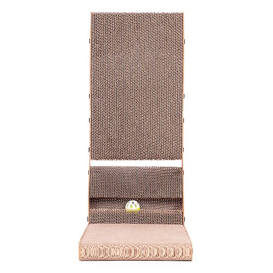 Cardboard Cat Scratcher Corner Bed with Toy Petsi