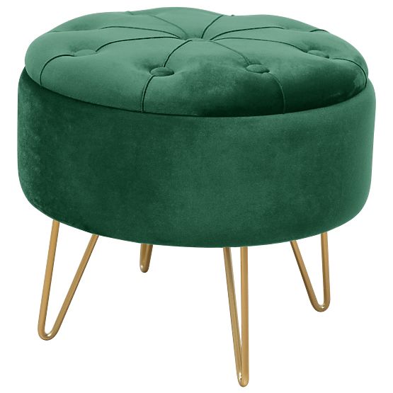 CARO BOTTLE GREEN POUF