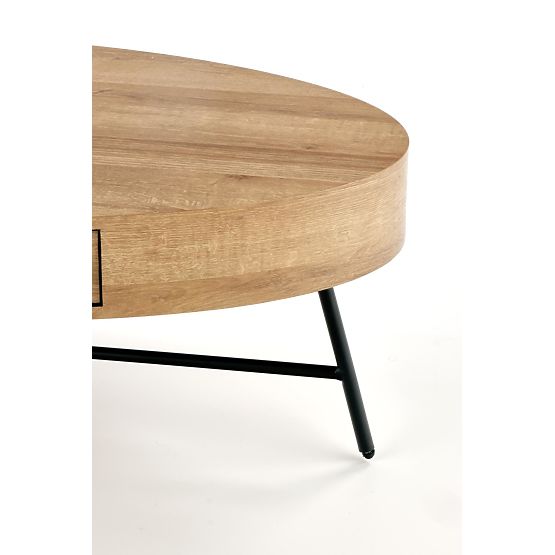 Carolina coffee table - black / golden oak