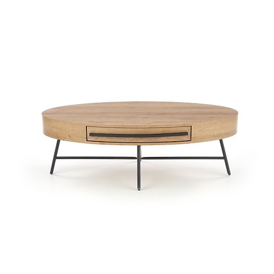 Carolina coffee table - black / golden oak