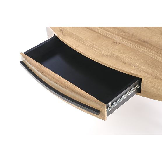 Carolina coffee table - black / golden oak