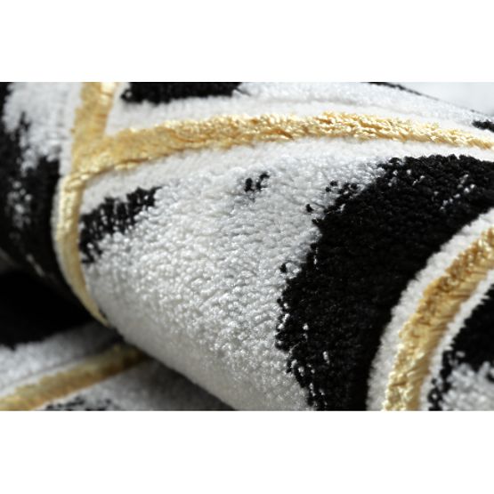 Carpet ALLURE 1966 Cube 3D - Structural, Stylish, Glamour Black/Gold