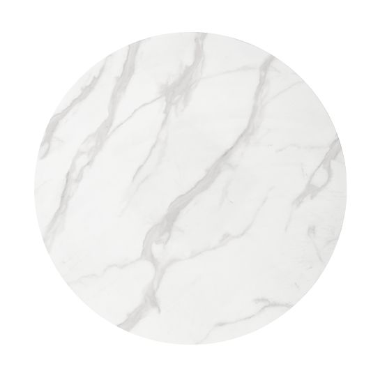 CASEMIRO Table Top - White Marble, Leg - Gold (2p=1pc)