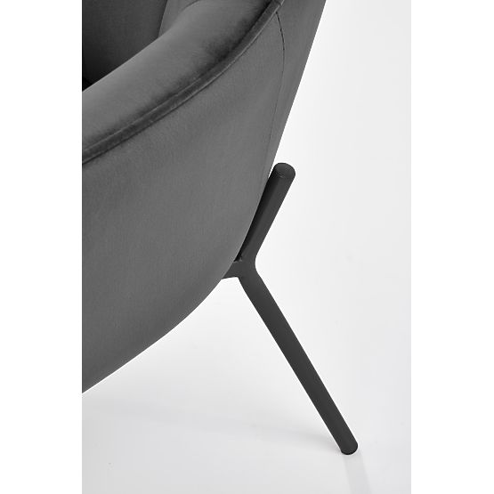 CASTEL Relaxation Chair Black / Light Gray