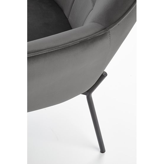 CASTEL Relaxation Chair Black / Light Gray