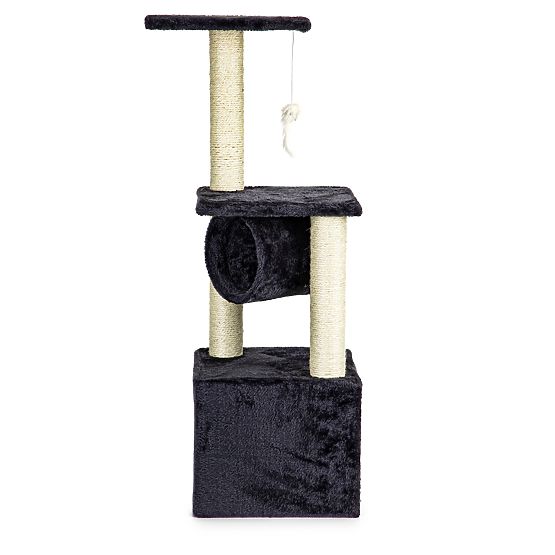Cat Scratching Post House Bed Tree Grey