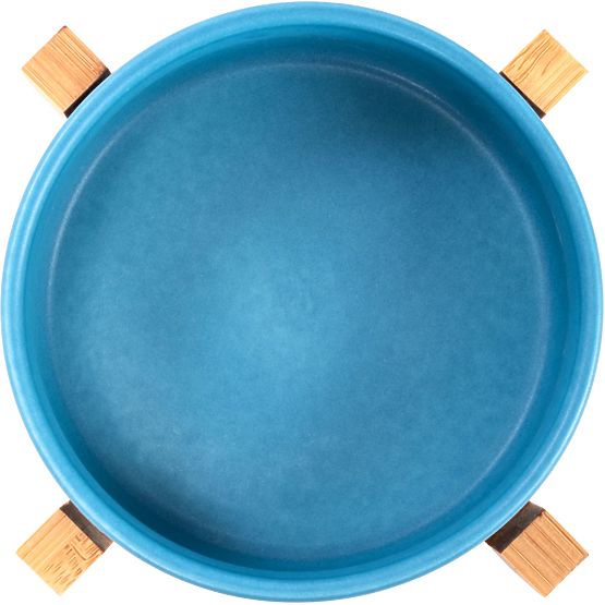 Ceramic Bowl for Dog or Cat Blue PJ-033