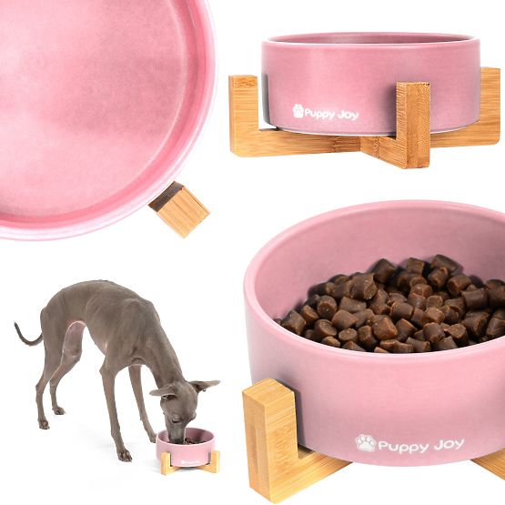 Ceramic Bowl for Dog or Cat Pink PJ-032