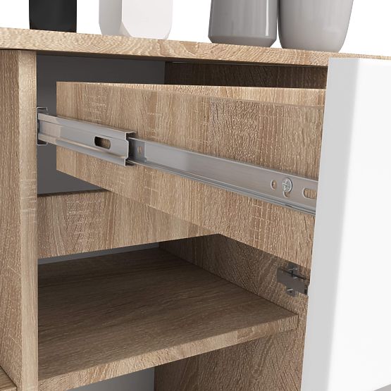 CHEST OF DRAWERS B-17 CLP PK SONOMA / WHITE