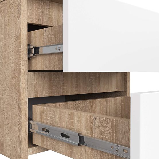 CHEST OF DRAWERS CL2 2SZ CLP PK OAK SONOMA / WHITE