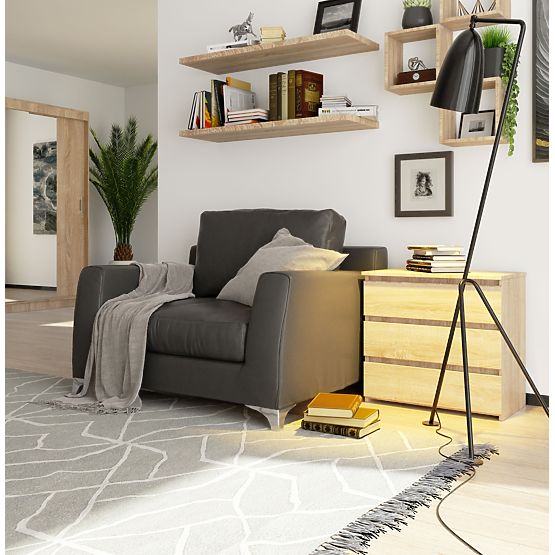 CHEST OF DRAWERS CL3 3SZ CLP PK OAK SONOMA