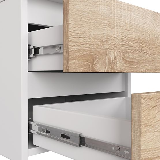 CHEST OF DRAWERS CL3/40 PK WHITE / OAK SONOMA