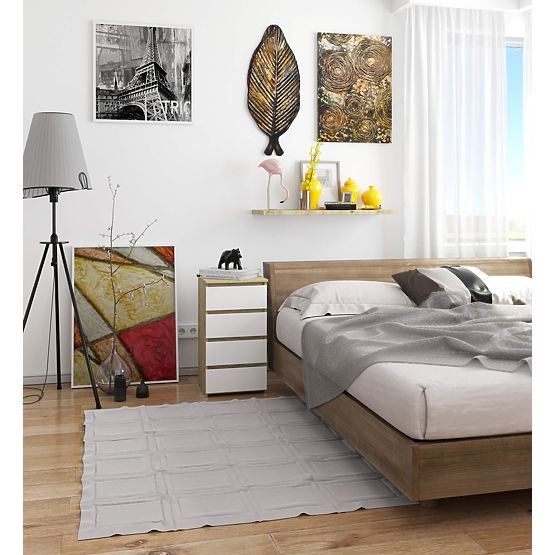 CHEST OF DRAWERS CL4 PK ARTISAN OAK / WHITE