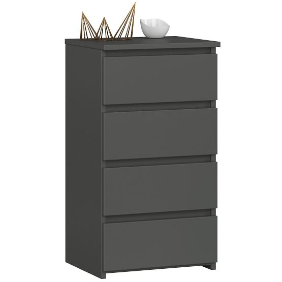CHEST OF DRAWERS CL4 PK GRAPHITE GRAY