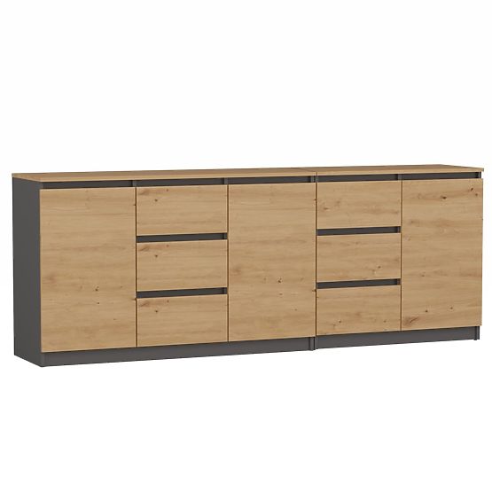 Chest of Drawers COSTA 1D3S/2D3S BA ANTHRACITE ARTISAN