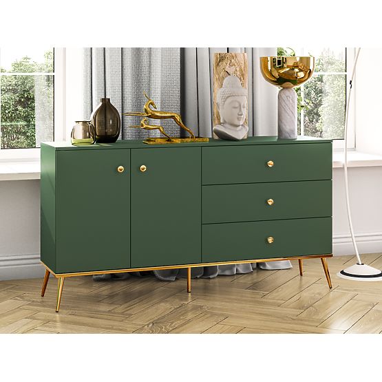 Chest of drawers Forest larger - green
