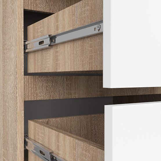 CHEST OF DRAWERS K 60 cm 4 DRAWERS PK SONOMA / WHITE