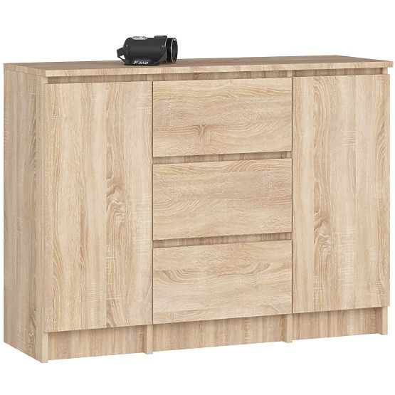 CHEST OF DRAWERS K100 2D 3SZ PK OAK SONOMA
