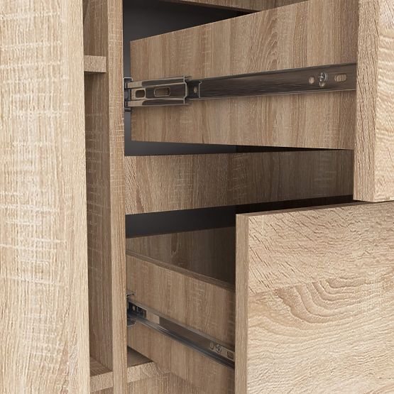 CHEST OF DRAWERS K100 2D 3SZ PK OAK SONOMA