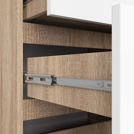 CHEST OF DRAWERS K120 10SZ CLP PK OAK SONOMA / WHITE