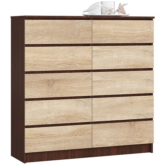 CHEST OF DRAWERS K120 10SZ CLP WENGE / SONOMA