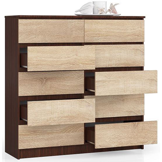 CHEST OF DRAWERS K120 10SZ CLP WENGE / SONOMA