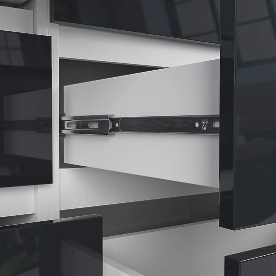 CHEST OF DRAWERS K120 8SZ PK GRAPHITE GLOSS