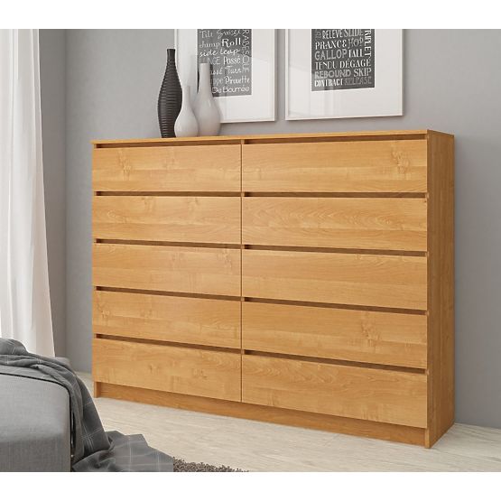 CHEST OF DRAWERS K140 10SZ CLP ALDER