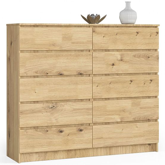 CHEST OF DRAWERS K140 10SZ CLP OAK ARTISAN