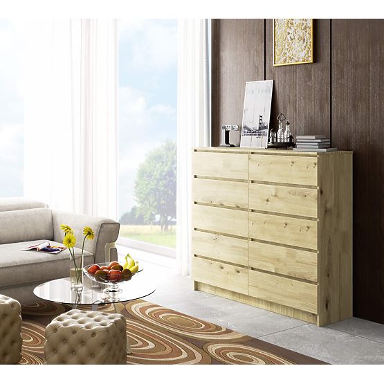 CHEST OF DRAWERS K140 10SZ CLP OAK ARTISAN
