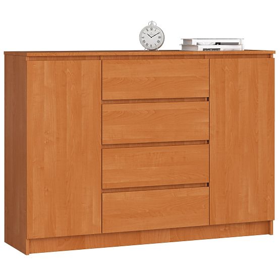 CHEST OF DRAWERS K140 2D 4SZ CLP ALDER