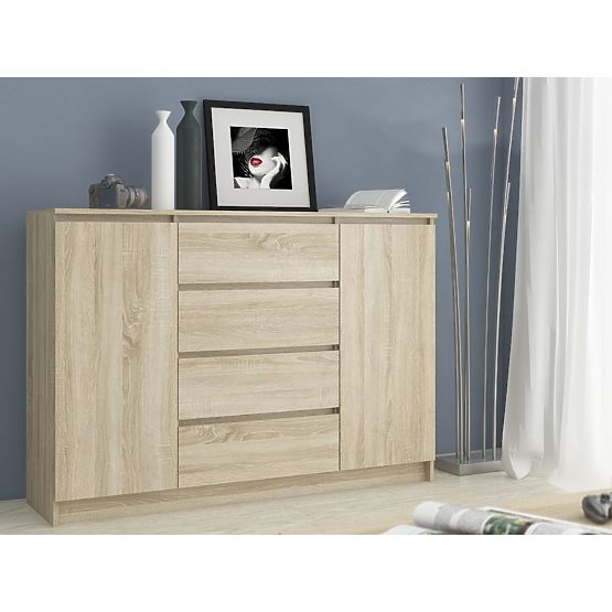 CHEST OF DRAWERS K160 2D 4SZ CLP PK OAK SONOMA