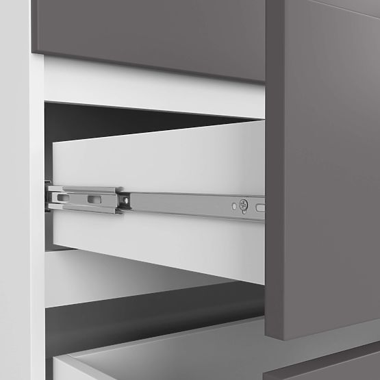 CHEST OF DRAWERS K160 6SZ CLP PK WHITE / GRAY