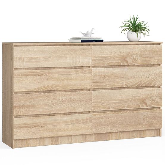 CHEST OF DRAWERS K160 8SZ CLP PK OAK SONOMA
