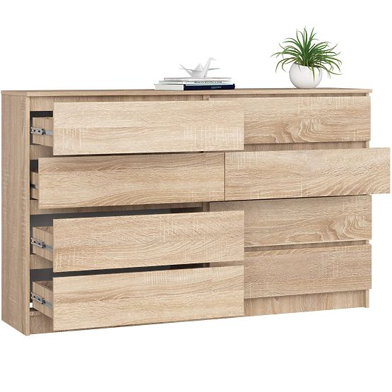CHEST OF DRAWERS K160 8SZ CLP PK OAK SONOMA