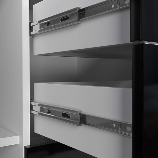 CHEST OF DRAWERS K45 PK BLACK GLOSS