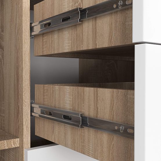 CHEST OF DRAWERS K45 PK OAK SONOMA / WHITE