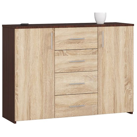 CHEST OF DRAWERS K45 WENGE / OAK SONOMA