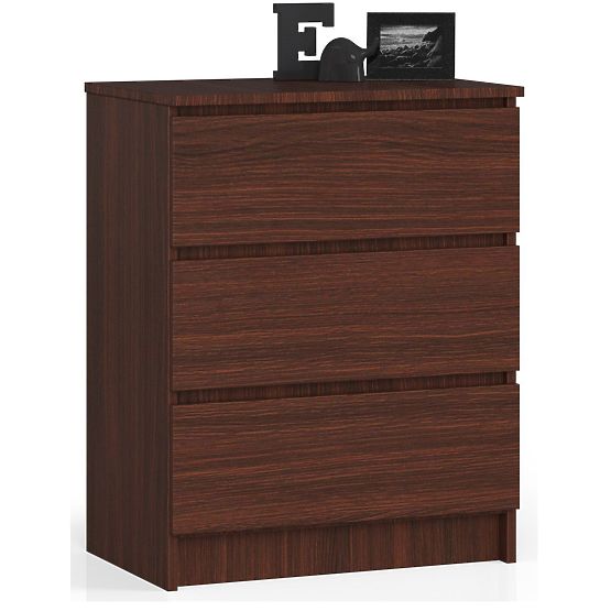 CHEST OF DRAWERS K60 3 DRAWERS CLP WENGE