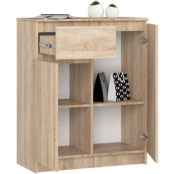 CHEST OF DRAWERS K80 2D 1SZ CLP PK OAK SONOMA