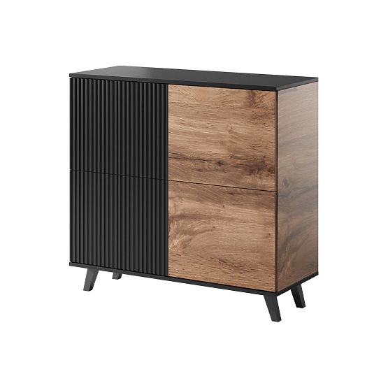 Chest of Drawers RANDOM KM-2 - Wotan Oak/Black