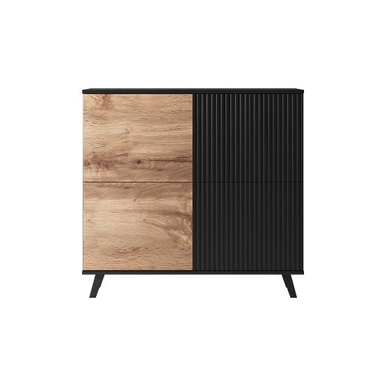 Chest of Drawers RANDOM KM-2 - Wotan Oak/Black
