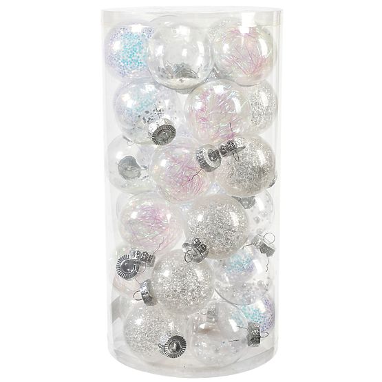 CHRISTMAS BALLS 30 PCS SYSD1688-058