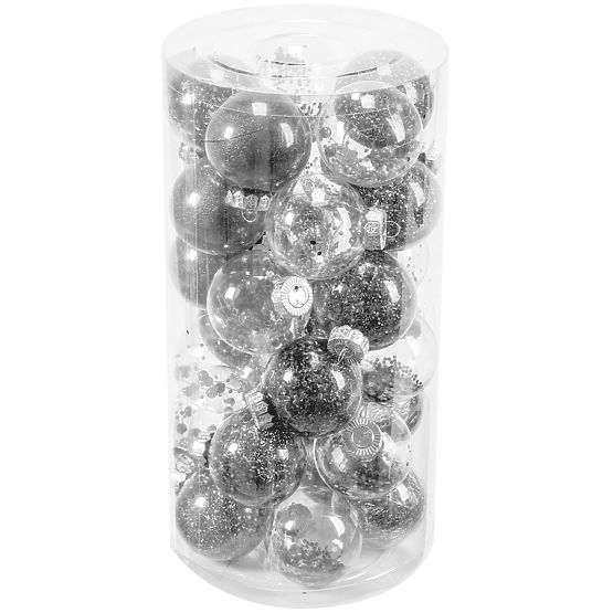 CHRISTMAS BALLS 30 PCS SYSD1688-064