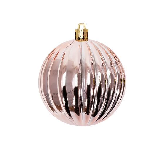 CHRISTMAS BALLS PINK-GOLD 36PCS 311433B