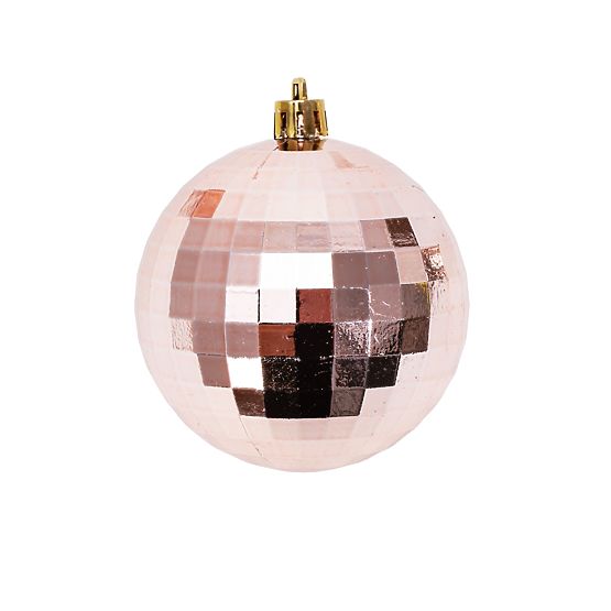 CHRISTMAS BALLS PINK-GOLD 36PCS 311433B
