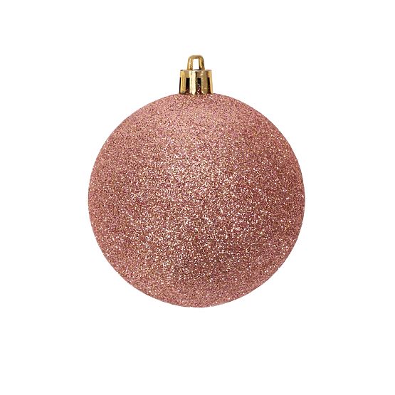 CHRISTMAS BALLS PINK-GOLD 36PCS 311433B