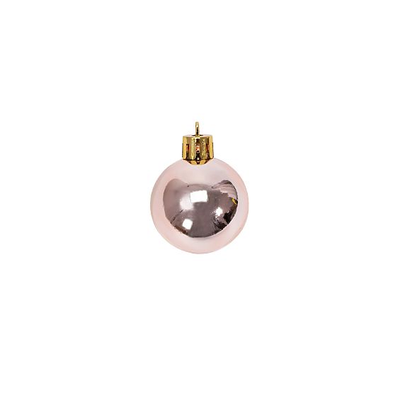 CHRISTMAS BALLS PINK-GOLD 36PCS 311433B