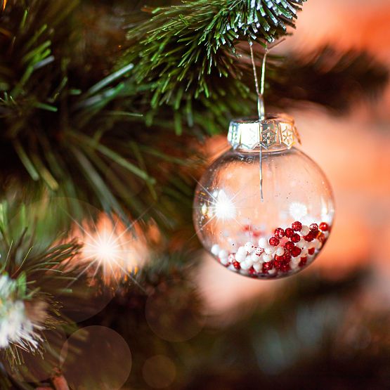 Christmas Ornament Set Pink/White 115pcs