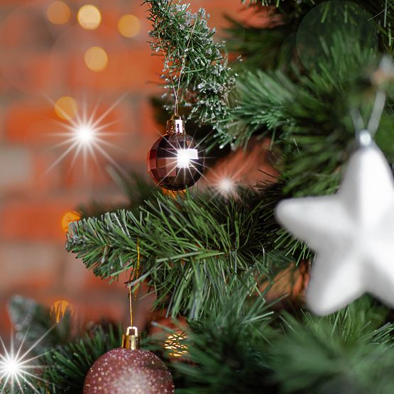 Christmas Ornament Set Pink/White 115pcs